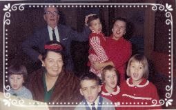 Colleen's family singing Christmas Carols