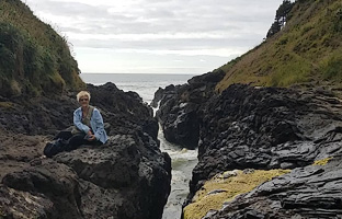 Colleen on the Oregon Coast