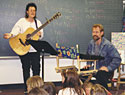 Colleen and Mark in the schools